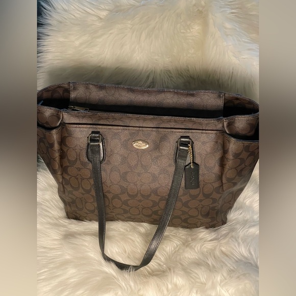 Coach Handbags - Coach Brown Signature Tote